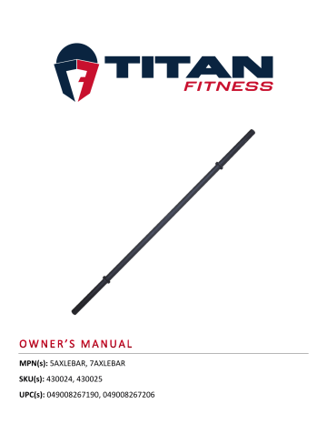 Titan fitness online axle