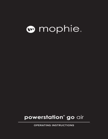 Mophie powerstation go air Power Bank Owner Manual | Manualzz