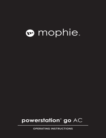 Mophie powerstation go AC Power Bank Operating instructions | Manualzz
