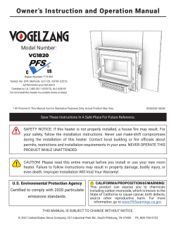 Vogelzang VG1820 - Owner's manual | manualzz.com