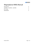 Magnepan MMG Product Manual
