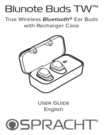 Spracht Blunote Buds TW User Guide 