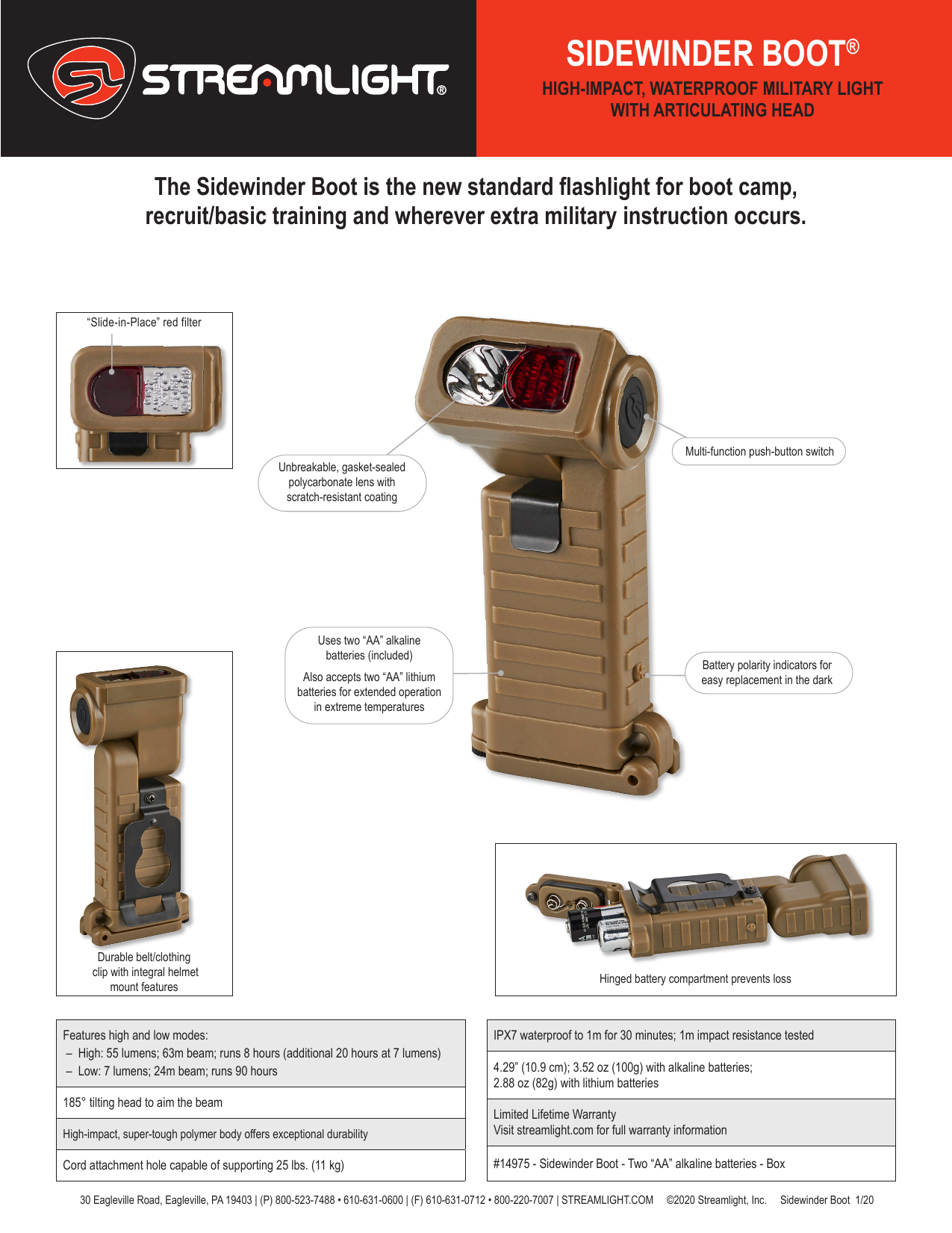 streamlight sidewinder boot