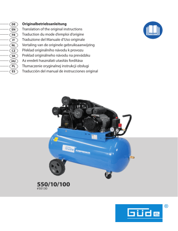Güde Kompressor 550/10/100 Instrucciones de operación