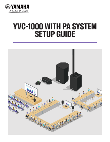 Yamaha YVC-1000 with PA System Setup Guide | Manualzz