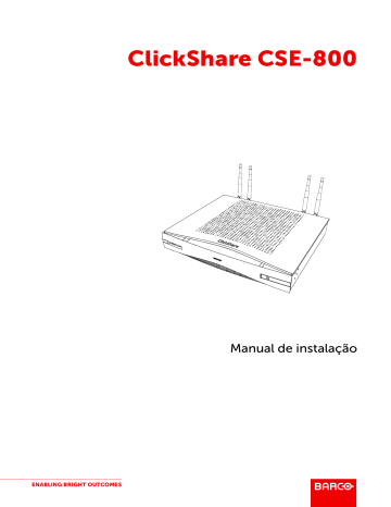 Barco ClickShare CSE-800 Installation manual | Manualzz