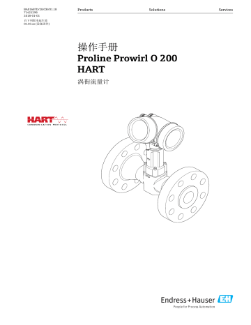 Endres+Hauser Proline Prowirl O 200 HART 取扱説明書 | Manualzz