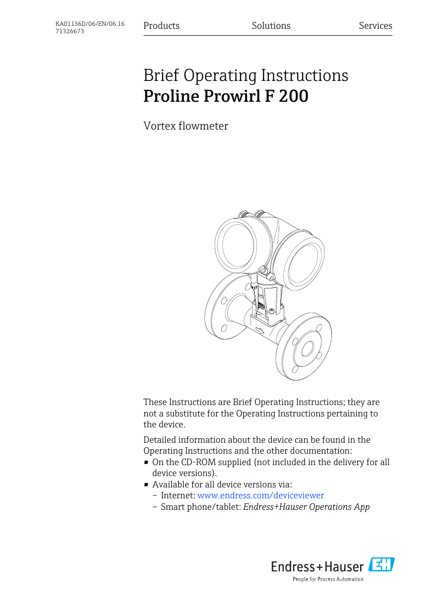 Prowirl f 200 схема подключения