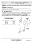 Quoizel MLD8603BN Melody Bath Light Installation Guide