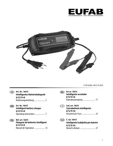 EUFAB Intelligentes Batterieladegerät 6/12 V 4 A 16615 günstig online kaufen
