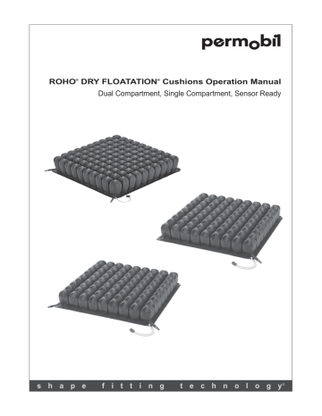 Permobil ROHO DRY FLOATATION Cushion Owner's Manual | Manualzz