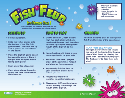 Buffalo Games Fish Feud Instructions