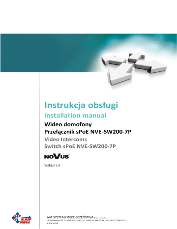 Novus NVE-SW200-7P sPoE Switch Installation Manual | Manualzz