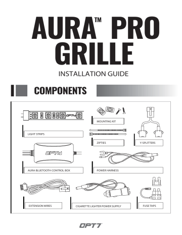 OPT7 AURA PRO Grille Lighting Kit Installation Guide | Manualzz