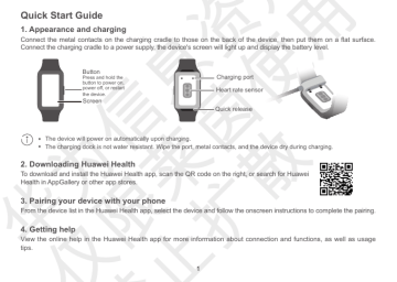 Huawei Device FRA-B19 Smart Band User Guide | Manualzz