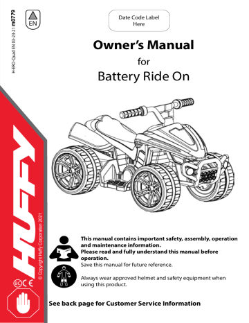 huffy battery ride on