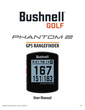 Bushnell GOLF Phantom 2 GPS Rangefinder User Manual | Manualzz