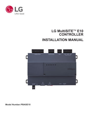 LG PBASE10 Multisite E10 Controller Installation Guide | Manualzz