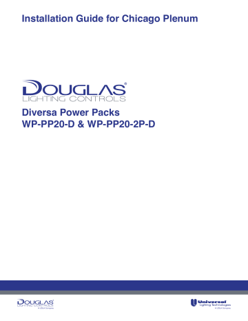 Douglas WP-PP20-D Diversa Power Packs Installation Guide | Manualzz