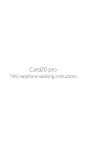 YOBYBO Card20 pro TWS Earphone Instruction manual
