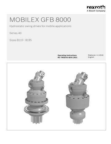 Bosch Rexroth RE79039-01-B HYDROTRAC GFT 8000 Manual | Manualzz