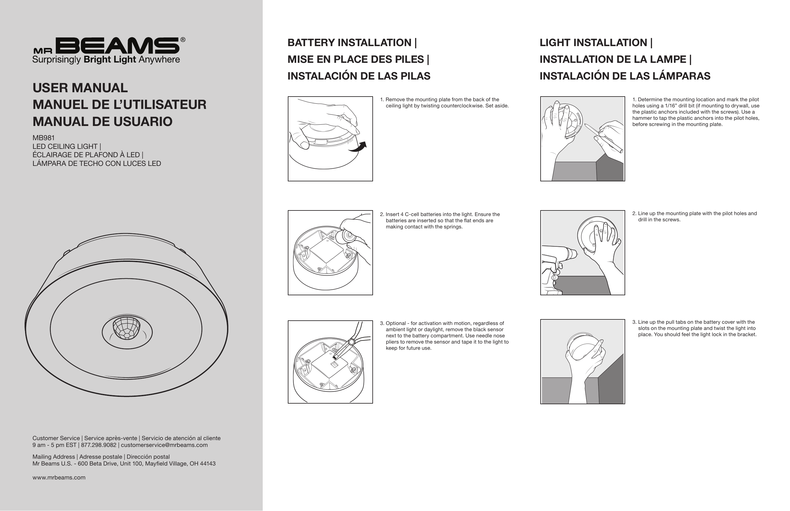 Mr beams on sale mb990 manual