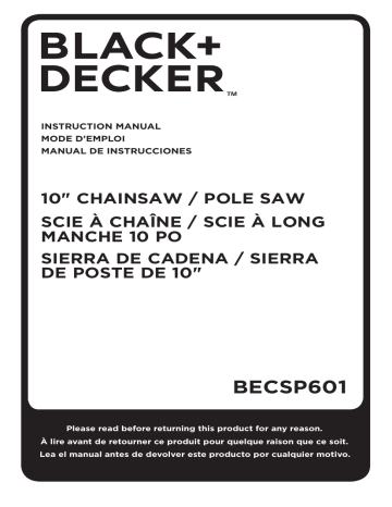 Black & Decker BECSP601 8 Amp 10 in. 2-in-1 Electric Pole Chainsaw