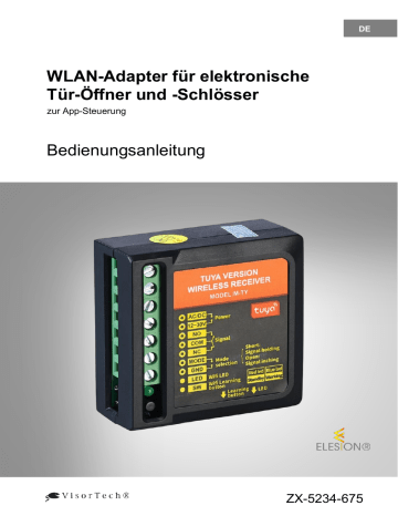 VisorTech ZX-5234 WLAN-Adapter zur Sprach und App-Steuerung elektronischer Tür-Öffner ...