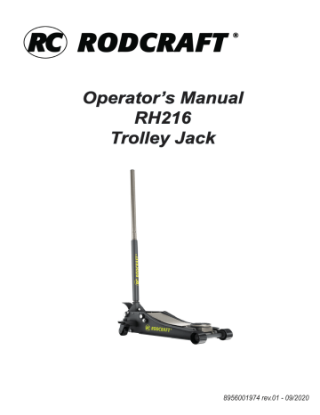 RODCRAFT RH216 Trolley Jack 2.5T Kasutusjuhend | Manualzz