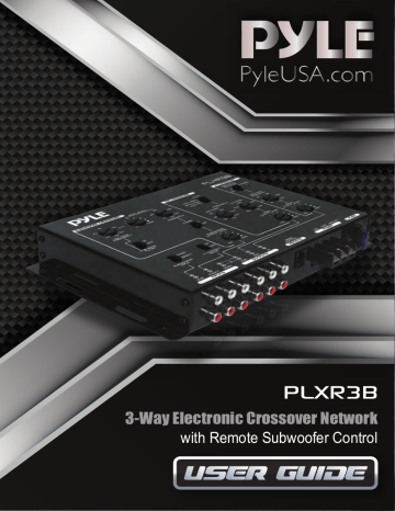 Pyle PLXR3B 3-Way Electronic Crossover Owner's Manual | Manualzz