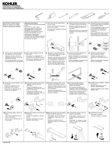 Kohler K-T27120-4-CP Parallel™ Wall-mount bathroom sink faucet trim ...