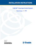 Trimble Field-IQ Crop Input Control System User Guide