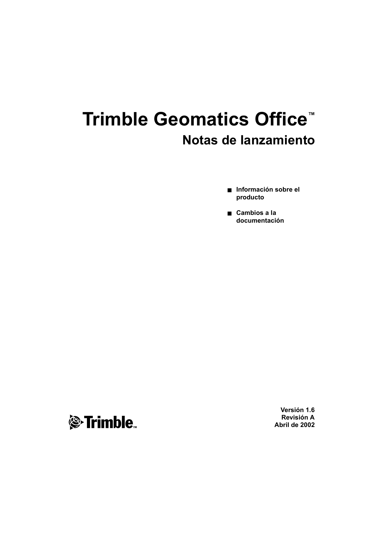 TRIMBLE Geomatics Office Guía del usuario | Manualzz