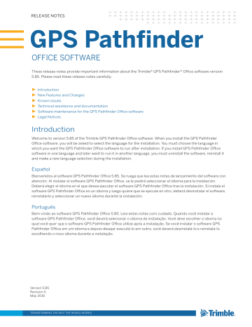 installation code GPS pathfinder office