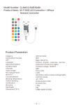 Jm Zengge ZJ-BWCG-RGB-R24B Wi-Fi RGB LED Controller + 24Keys Remote Controller Instruction manual
