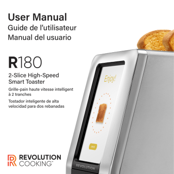 REVOLUTION COOKING R180 2-Slice High-Speed Smart Toaster User Manual ...