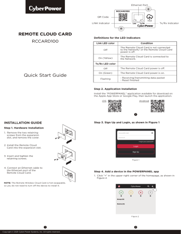 CyberPower Remote Cloud Card RCCARD100 User Guide | Manualzz