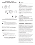 R only Oxygen Regulators Instructions