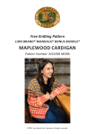 Lion Brand MAPLEWOOD CARDIGAN Instructions