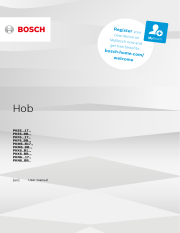 Bosch PKF611BB2E Built-In Hob Cooktop User Manual | Manualzz