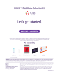 labcorp Pixel COVID-19 Test Home Collection Kit Instruction manual
