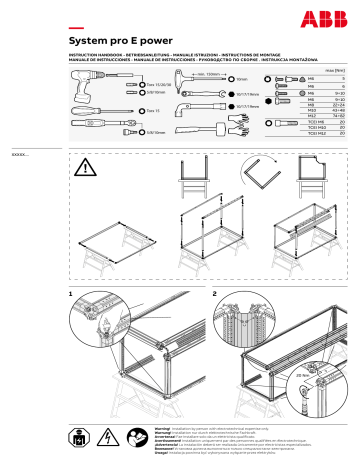 ABB 1STS100497R0001 System pro E power RBBS - Corner section Instructions | Manualzz