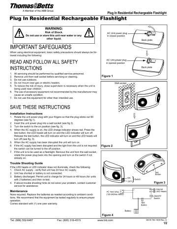 ABB Emergi-Lite US EGPIB Series Instructions | Manualzz