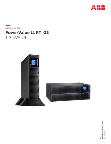 ABB PowerValue 11 RT G2 1-3kVA UL User Manual | Manualzz