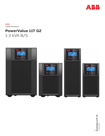 ABB PowerValue 11 T G2 1-3kVA User Manual | Manualzz