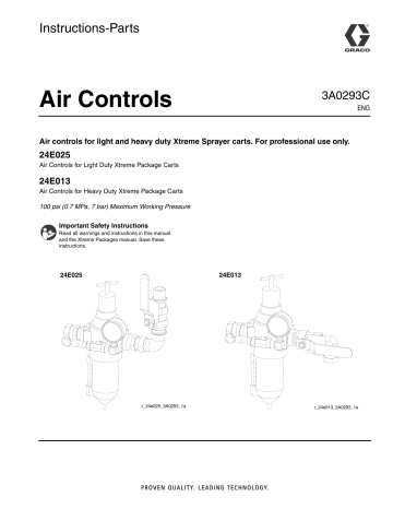Graco 3A0293C - Air Controls Instructions | Manualzz