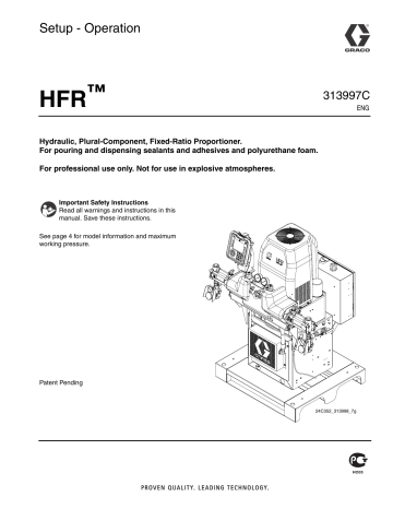 Graco 313997C, HFR Owner's Manual | Manualzz