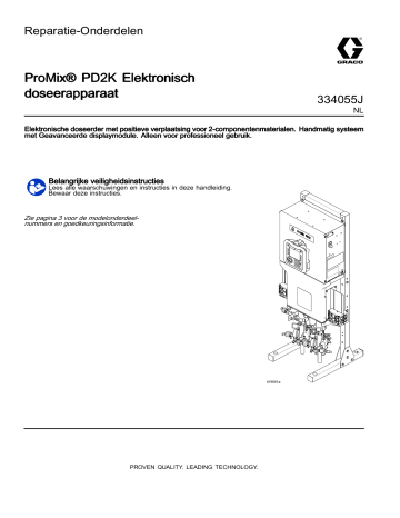 Graco 334055J, ProMix® PD2K Elektronisch doseerapparaat de handleiding | Manualzz