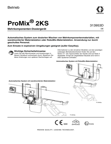 Graco 313953D, ProMix 2KS Automatic Systems Bedienungsanleitung | Manualzz