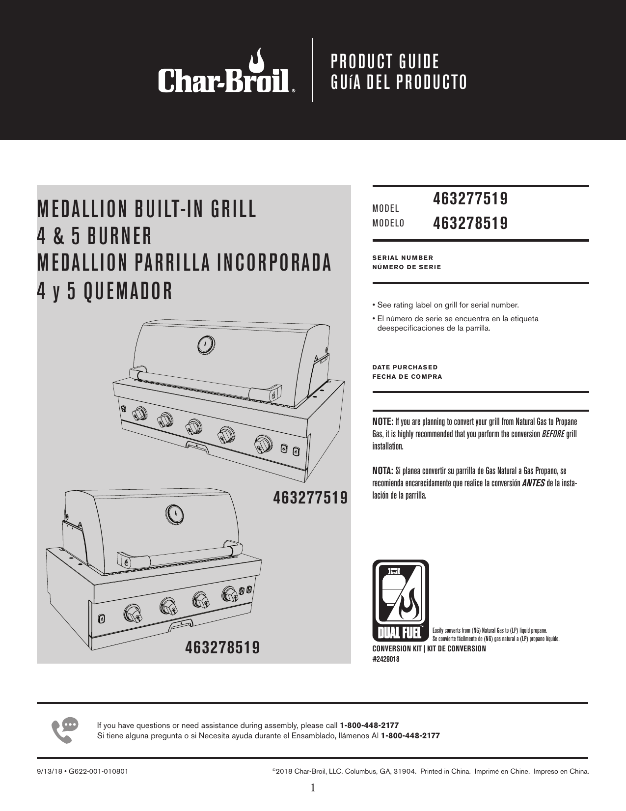 Char-Broil Medallion Series Vista GAS Powered 4 Burner Outdoor Kitchen